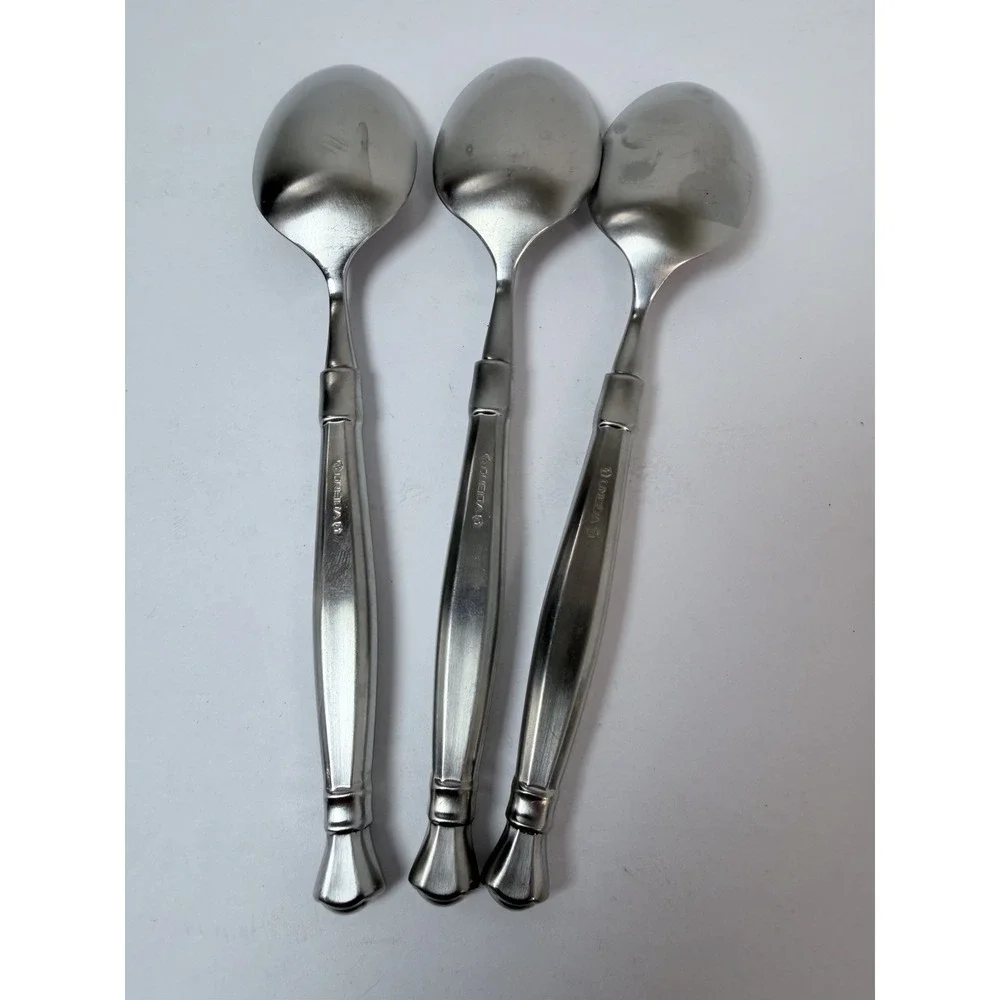 3 - Oneida ACT II / ACT 2 Satin Cube Mark Stainless Flatware 6 1/2